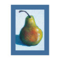 PEAR IN OIL PASTEL postcards