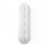 Pear Sketch. Line drawing in light green. Custom skateboards
