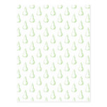 Pear Sketch. Pattern in green. postcards