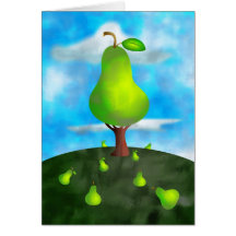 Pear Tree Greeting Card