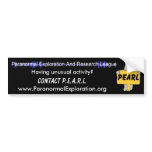 PEARL Bumper Sticker bumper stickers