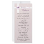 Pearl Cross Slim Baptism Invitation rack cards