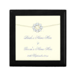 Pearl & Diamond Broach Ivory Wedding Memento Box