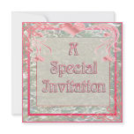 Pearl Essence Rose Wedding Invitation