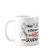 Pearl In Memory Of My Grandma Lung Cancer Mugs