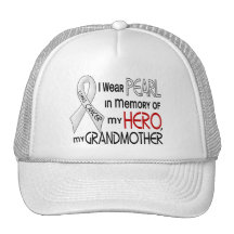 Pearl In Memory Of My Grandmother Lung Cancer Trucker Hat