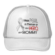 Pearl In Memory Of My Mummy Lung Cancer Hat