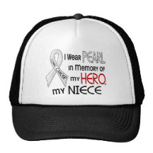 Pearl In Memory Of My Niece Lung Cancer Trucker Hat