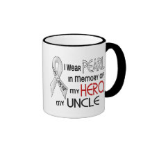 Pearl In Memory Of My Uncle Lung Cancer Coffee Mugs