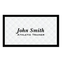 Pearl Quilt Athletic Trainer Business Card