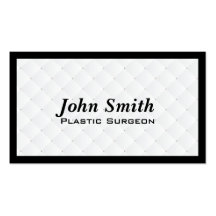 Pearl Quilt Plastic Surgeon Business Card