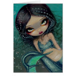 "Pearl Swirl Mermaid" Greeting Card