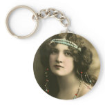 Pearls in Her Hair keychains