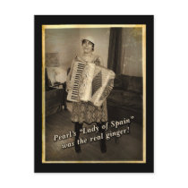 Pearl's the Real Ginger Post Card