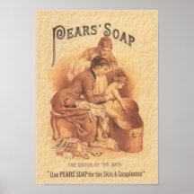 Pears Soap Bathing the Child Print