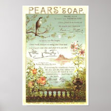 Pears Soap Nature Ad Poster