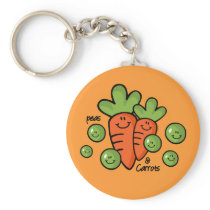 Peas And Carrots Keychain