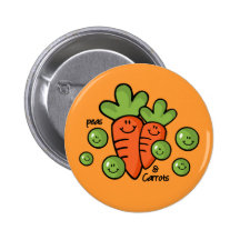 Peas And Carrots Pin