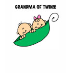 Peas in a Pod Grandma of Twins t-shirts
