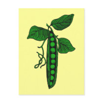 Peas in Pod Post Card