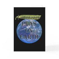 Peas on Earth Greeting Card