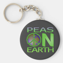 Peas on Earth Keychains