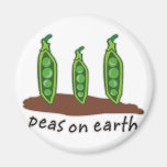 Peas on Earth Magnet