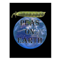 Peas on Earth Postcard