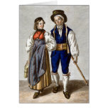 Peasant Couple from Oberhasli, Bern, Switzerland cards