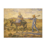 Peasant Couple Going to Work by Vincent van Gogh postcards