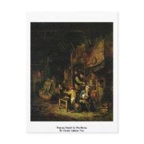 Peasant Family In The Room By Ostade Adriaen Van Postcards