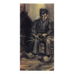 Peasant Making a Basket by Vincent van Gogh photo cards