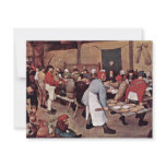 Peasant Wedding By Bruegel D. Ä. Pieter invitations