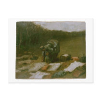 Peasant Woman Laundering, Vincent van Gogh Postcards