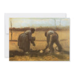 Peasant Woman Planting Potatoes; Vincent van Gogh Personalized Invites