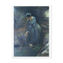 Peasant Woman Raking, Vincent van Gogh Post Cards