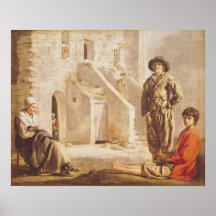 Peasants Before their House, c.1641 Posters