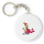 Pebbles and Bam Bam  and Dino Playtime Key Chain