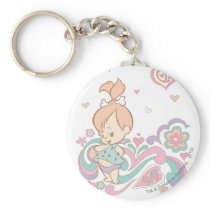 Pebbles Love Swirls Keychains