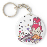 Pebbles Purple Heart keychains