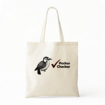 Pecker Chequered Canvas Bag