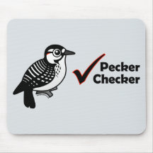 Pecker Chequered Mouse Pad