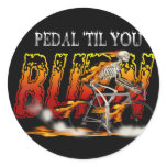 Pedal Burn Cyclists and Bike Riders Gear stickers