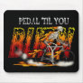 Pedal Burn Cyclists art - Bicycles in Motion Mouse Pads