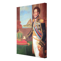 Pedro I  Emperor of Brazil, 1825 Stretched Canvas Print