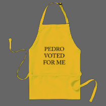 Pedro Voted For Me aprons