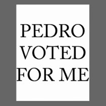 Pedro Voted For Me postcards