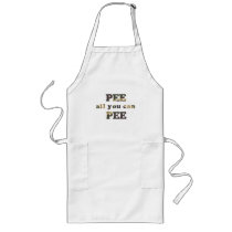 Pee all you can pee baby t-shirt aprons