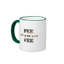 Pee all you can pee baby t-shirt coffee mug
