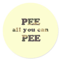 Pee all you can pee baby t-shirt